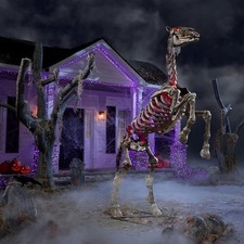 Home Accents 8.5 FT Grave Bones Giant LED Undead Horse Halloween 25SV25060 picture