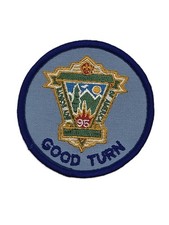 Vintage 1995 BSA Good Turn Scout Service Conservation Embroidered Patch NOS picture