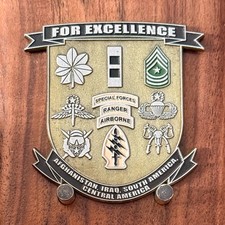 Special Forces Ranger Airborne For Excellence Military Challenge Coin  M#14 picture