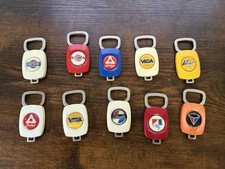Vintage Key Car Fob Lot -'The Clincher' - Toyota, Datsun, Pinto, Vega, Dodge 10x picture