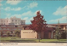 Burlingame California CA Burlingame City Hall Smith Novelty Co. 4x6 Postcard picture