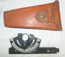 Vintage Charvoz Carsen peep sight level Plotting Instrument /W Dietzgen Case picture