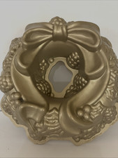 Nordic Ware Winter Holiday Wreath Bundt Cake Pan Nordic Ware USA 9 Cup Large 11
