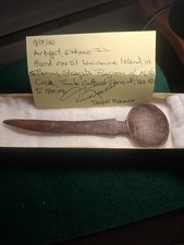 Museum Grade Thule Inuit Eskimo Alaska Bone Spoon Artifact Circa 1200-1700 AD picture