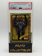 2025 Topps Chrome Marvel Venom Gold Wave Refractor /50 #149 PSA 9 picture