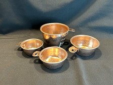 Vintage Peach/Copper Colored Aluminum 4 Piece Measuring Cup Set picture