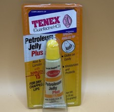 Vtg ChapStick Petroleum Jelly Plus Aloe Lanolin SPF 15 New Old Stock Tenex Promo picture