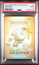 Topps 2024 GPK Game Over Level 3 Wrapper #11 Gold /25 PSA 9 STREET FIGHTER picture