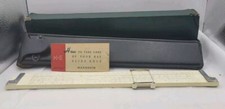 Vintage Sliderule Doric Keuffel & Esser Co. K+E N9081-3 Leather Case Box Manual picture