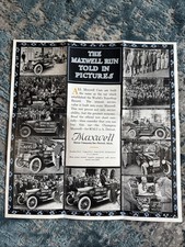 Vintage Original Rare Maxwell Automobile Auto Brochure - Around The World 1916 picture