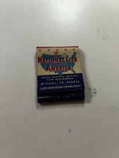 Vintage National Life of America Insurance Mitchell South Dakota Matchbook picture