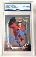 2024 Topps Chrome Disney Mr. Incredible #95 Craig Nelson Auto PSA Authentic  picture