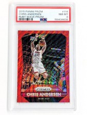 2015-16 Prizm Ruby Wave Prizm #115 Chris Andersen /350 PSA 8 Miami Heat picture