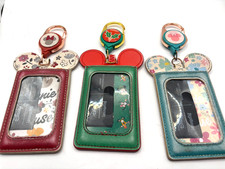 3 Different Designs Loungefly Disney Retractable ID Lanyards Collectibles picture