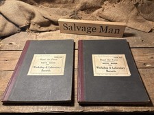 WW2 RAF 1936 Technical Notebooks Set 34th Entry Halton 539372 RJ Bright Fitter picture