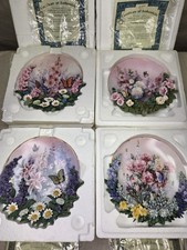 Bradford Exchange Lena Liu’s Garden Treasures 3D Plates (Set of 4) Butterfly picture