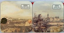 RARE COASTERS POLAND CANALETTO PAINTINGS WARSAW 6 NOS GOVERNMENT SEALED ART picture