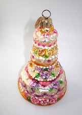 Vintage 2001 Christopher Radko BUTTERCREAM DREAM Cake Christmas Ornament 5