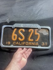 1930s Rare Los Angeles License Plate Frame picture