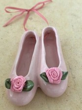 New Ballet Dance Recital Gift Ballerina Slippers Shoes Keepsake Ornament ceramic picture