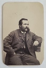 1860s Civil War CDV Capt John Bigelow Gettysburg Hero 9th Mass Battery Boston picture
