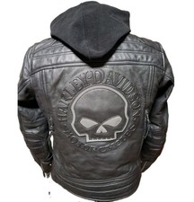 Harley-Davidson Auroral II 3-in-1 Leather Jacket Hooded Men’s Medium 98003-21VM picture