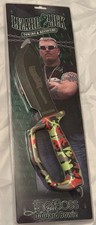 Lizard Lick Towing & Recovery The Boss D-Guard Bowie Knife Black Blade Sheath picture