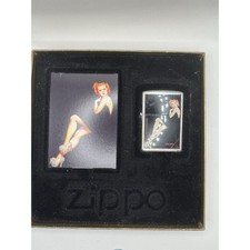 1999 Zippo George Petty Petty Girl Series II: Satin Doll Lighter Unfired Rare picture