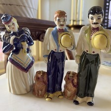 Vtg CAS “Gay 90’s Couple” Figurines in 1949 by Betty Harrington 3 Figures Total picture