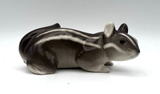 RARE Lomonosov PORCELAIN Figurine CHIPMUNK Hand Painted Made In Russia Stamped picture
