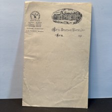 AYR STATION HOTEL Stationery Glasgow & South Western Railway c 1910 s Scotland picture