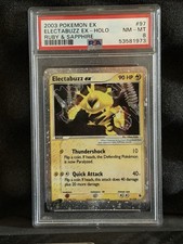 Pokémon TCG Electabuzz EX Ruby Sapphire Holo Ultra Rare Card 97/109 PSA 8 NM-MT picture