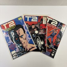 Terminator 2 Judgment Day Comics #1 2 3 Complete Set Marvel 1991 T2 Arnold VF/NM picture