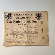 Richard L. Miller Book 1 1940s WWII Ration Book 4TH9-RB picture