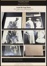 Vintage Vaudeville Stage Photo Lot 3 Real Prints Unidentified Performers picture