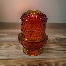 Beehive Treasures Honeycomb Fairy Lamp in Sunfire Mist NIB picture
