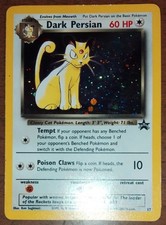 Pokemon Dark Persian 17 Promo ENG 1999 PV 60 Phase 1 Holographic Wizards picture