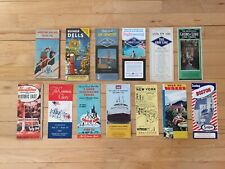 Lot of Vintage Maps Tours Sightseeing Brochures Gray Line Airlines Trailways picture