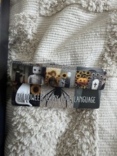 ZOX **HALLOWEEN IS MY LOVE LANGUAGE** #0444 Silver Single Medium New picture