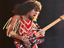 Eddie Van Halen Signed Autograph 8x10