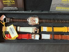 New Invicta Disney Mickey Mouse 25787 Limited Edition Watch NOS 5 Straps Box Set picture