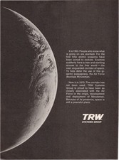 TRW Systems Group 1973 Vintage Air Force Print Ad Minuteman Space picture