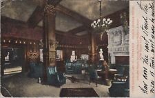 The Lounge 28th St Entrance Prince George Hotel to Friendship,ME 1906 Postcard picture