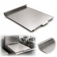 1 Pcs Commercial Deep Fryer Cover 22x15.35 in Stainless Steel Lid Commercial Kit picture