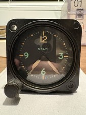 WWII Waltham Type A-11 8 Day Aircraft Cockpit Clock Military Running picture
