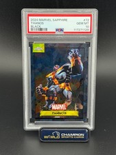 2024 Topps Chrome Marvel THANOS 01/10 Black Sapphire #72 PSA 10 NB1 picture