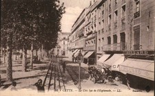 Cette (Sete) - Cote bas de l'Esplanade, early car - Antique Postcard - c. 1912 picture