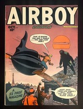 AIRBOY COMICS VOL. 5 #9 (#56) 1948 THE HEAP Very Nice Copy w/Tear Hillman Pub. picture