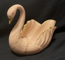 LENOX MILLENIUM PORCELAIN W/GOLD TRIM SWAN - PINK JUST REDUCED picture