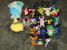 Plastic Character Keychains Mixed Lot w/ Carabiner Clip, RARE CATNAP, FNAF picture